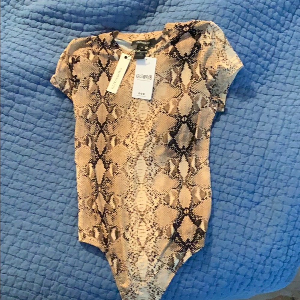 Snake print onesie